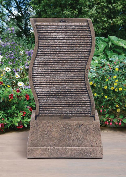 Curved Water Wall Fountain 34 inch