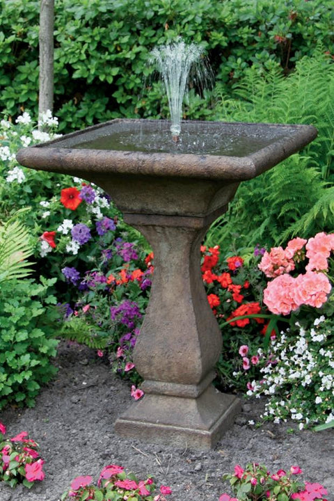 Chelsea Fleur De Lis Sqare Fountain 30 inch