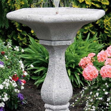 Chelsea Fleur De Lis Hex Fountain 30 inch