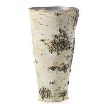 Birch Vase withzinc 4.75"x 9"