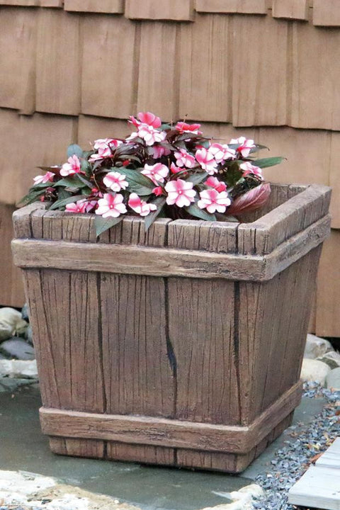 18 window box planters Square Castaway Planter 18 inch – Pike Nursery