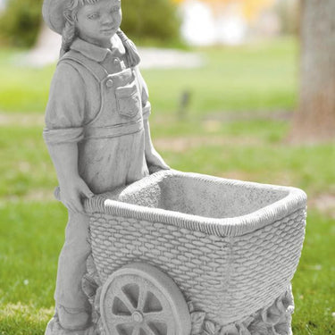 Girl with Flower Cart 26 inch