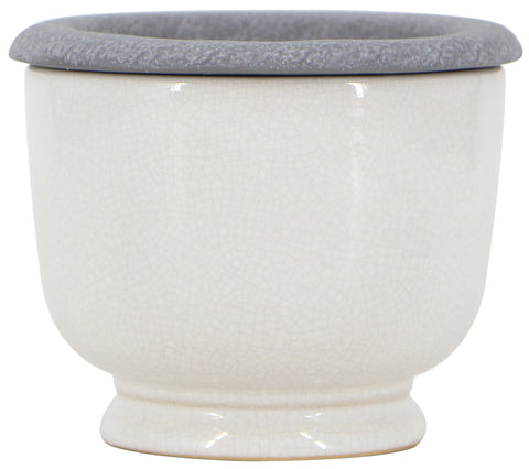 self-watering planter ceramic Glazed Ceramic Strata Self Watering Planter