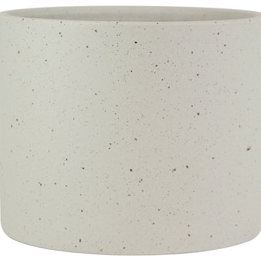 Glazed Ceramic Stoneware Planter White - 9.5 inch