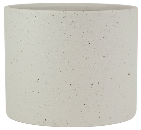 Glazed Ceramic Stoneware Planter White - 9.5 inch