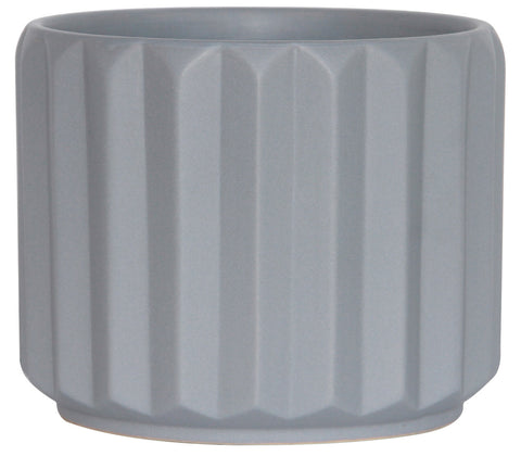Glazed Ceramic Olympia Cylinder Faux Cement - 5 inch