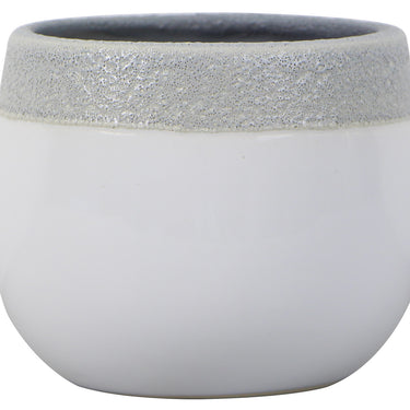 Glazed Ceramic Luna Planter - 8 inch