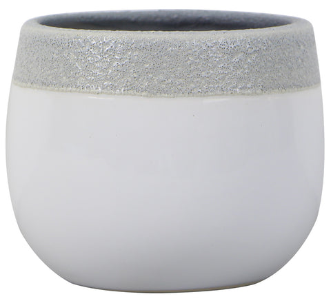 Glazed Ceramic Luna Planter - 8 inch