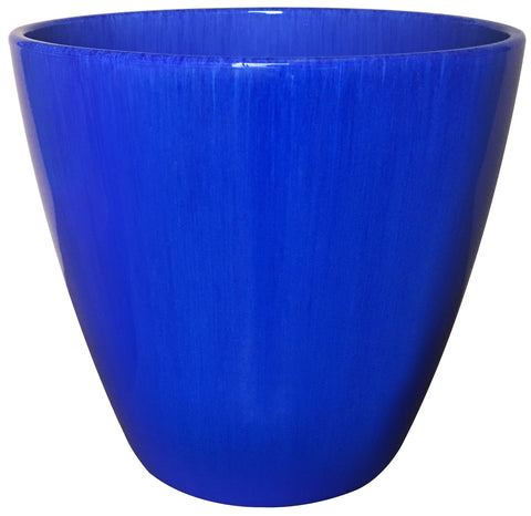 Resin Kurv Planter Royal Blue - 13 inch