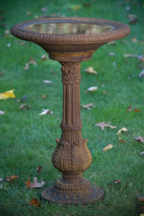 Victorian Fern Leaf Birdbath 34 inch