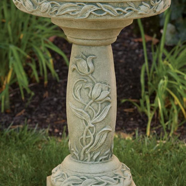 Tulip Garden Bird Bath