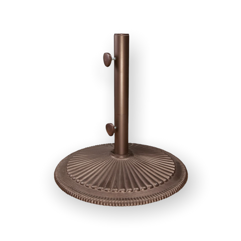 hampton bay edington patio umbrella base in antique bronze Classic Cast Iron Umbrella Base, Bronze 50LB – Pike Nursery