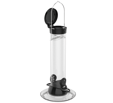 Droll Yankees® Onyx Clever Clean® Thistle Finch Feeder with Easy Opening - 12 inch