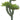 Faux Echeveria Pick Green/Burgundy - 7 inch