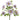 Faux Clematis Bush Lavender - 14.5 inch
