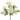 Faux Clematis Bush White - 14.5 inch