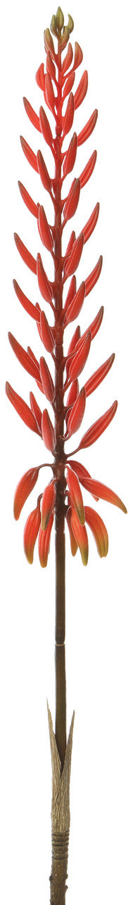 Faux Agave Flower Spray Red - 28 inch
