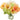 Faux Poppy/Snowball Arrangement in Glass Vase Mixed - 11.5 inch