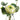 Faux Ranunculus & Eucalyptus in Glass Vase Soft Yellow - 5.5 inch