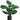 Faux Fiddle Leaf Plant in Ceramic Pot Green - 20 inch