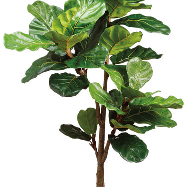 Faux Fiddle Leaf Plant in Plastic Pot Green - 56 inch