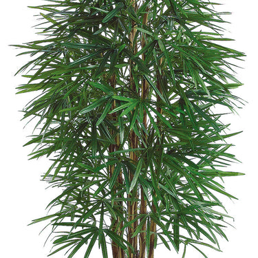 Faux Rhapis Tree x6 with 1502 Leaves in Pot Green - 6 foot