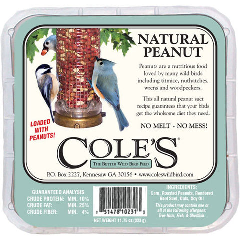 Coles Natural Peanut Suet - 11 oz