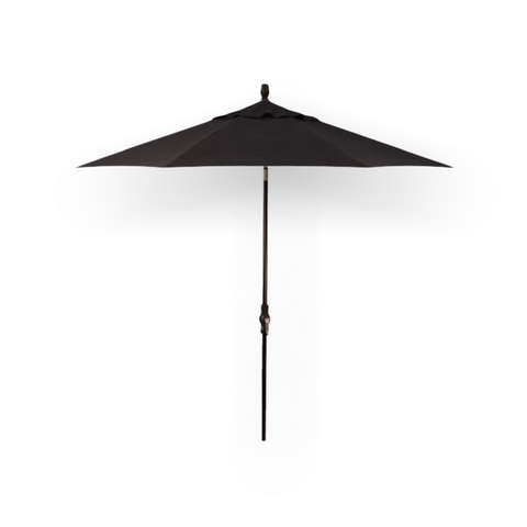 9' Starlux Twist Tilt Umbrella, Black Frame - Black