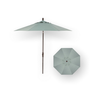 9' Starlux Twist Tilt Umbrella, Bronze Frame - Spa