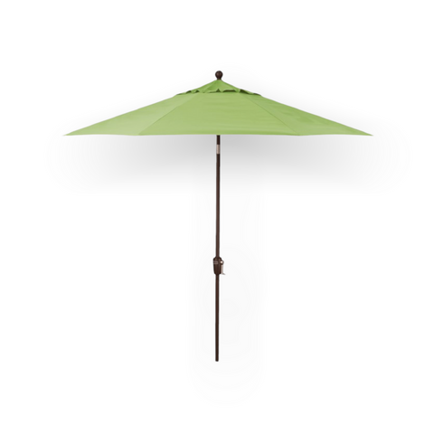 kiwi patio umbrella Treasure Garden 9' Push Button Tilt Umbrella with O'bravia2 Fabric Black / Kiwi