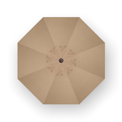 9' Push Button Tilt Umbrella, Bronze Frame - Sesame