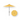 9' Push Button Tilt Umbrella, Black Frame - Lemon