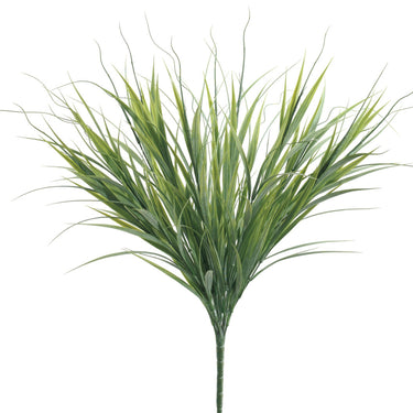 Faux Grass Bush Two Tone Green - 20 inch