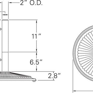 Classic Cast Iron Umbrella Base, Black 50LB