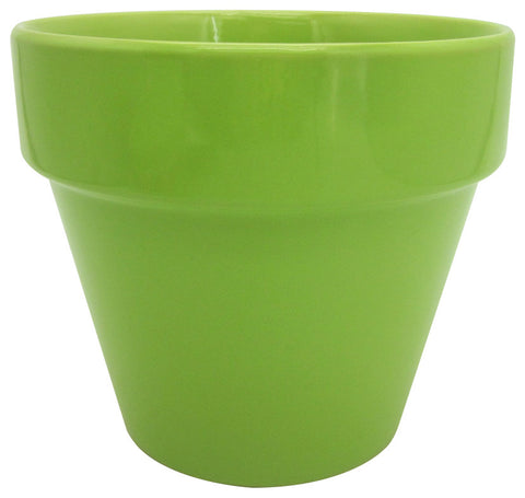 Glazed Ceramic Electric Pot Green Apple - 7.5 inch