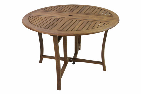 Patio Dining - Eucalyptus Folding Dining Table - 48 inch