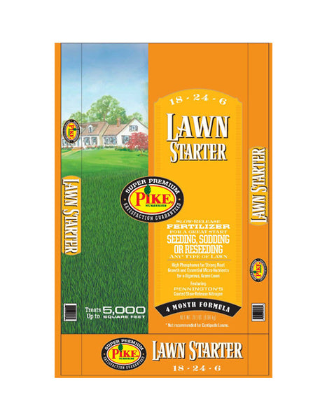 fertilizer for starter plants Pike Lawn Starter 18-24-6
