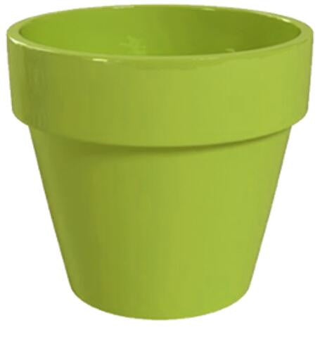 Glazed Ceramic Electric Pot Green Apple - 4 inch