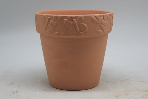 Terra Cotta Wings Pot - 7 inch