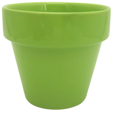 Glazed Ceramic Electric Pot Green Apple - 5.5 inch