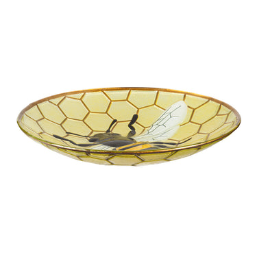 Glass Bird Bath, Bee