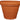 Tusco Rolled Rim Pot Terra Cotta Plastic - 15.5 inch
