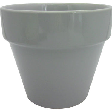 Glazed Ceramic Electric Pot Grey - 4 inch