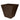 Tusco Square Pot Espresso Plastic - 18 inch