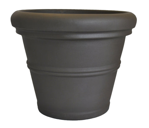 Tusco Rolled Rim Planter Terra Cotta Plastic