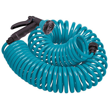 Orbit Coil Hose/Nozzle-Blue - 50 Ft