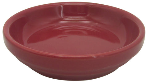 Glazed Ceramic Electric Saucer Apple Red - 4 inch