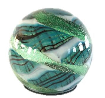 Solar Glass Orb Vittorio - 5 inch