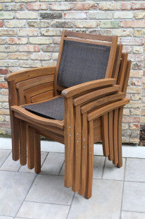 Eucalyptus Stackable Sling  Chair
