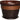 Plastic - Etched Stripe Brown - 16 inch